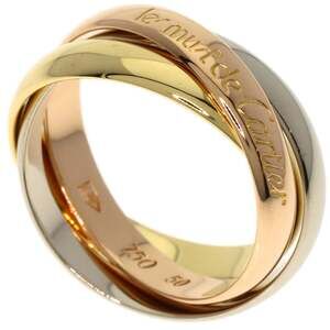 CARTIER 18k Gold Trinity Ring #50